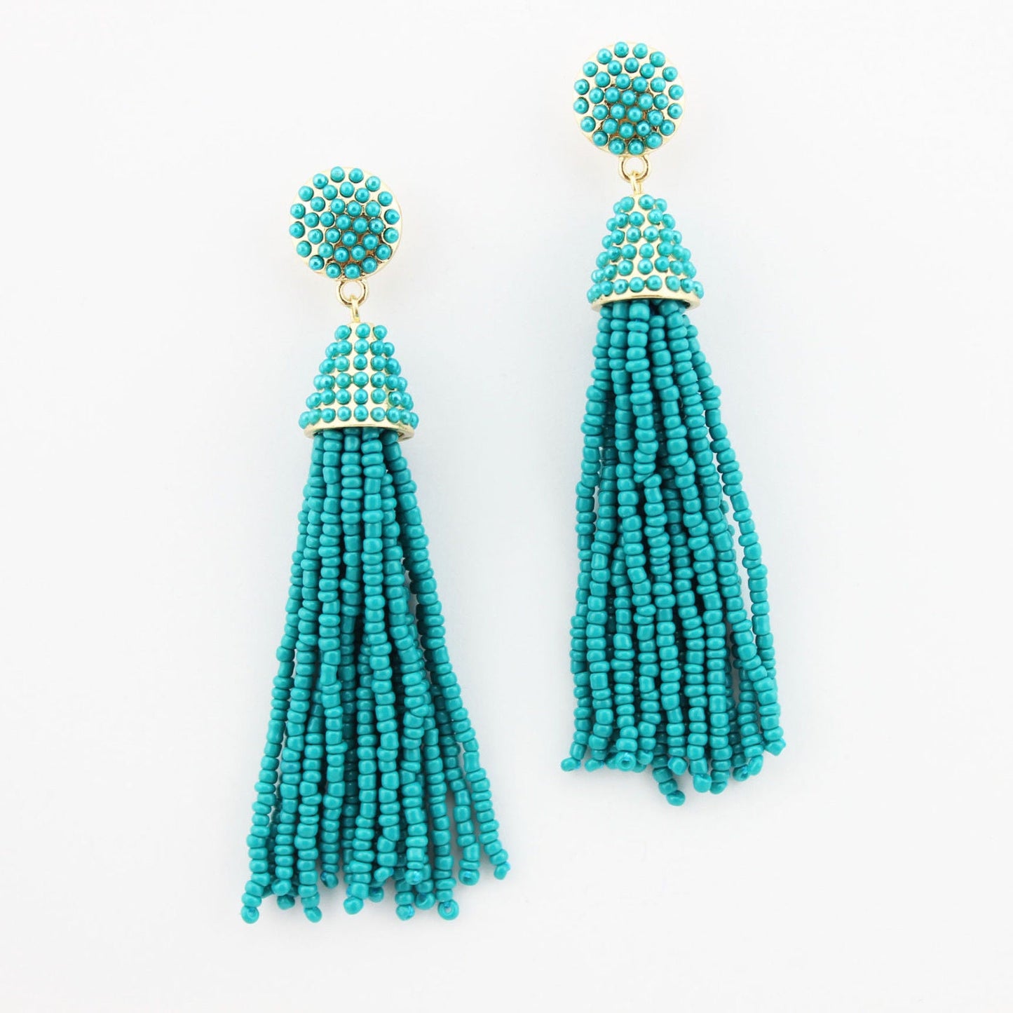 Beaded Tassel Hanging Spring Earrings
