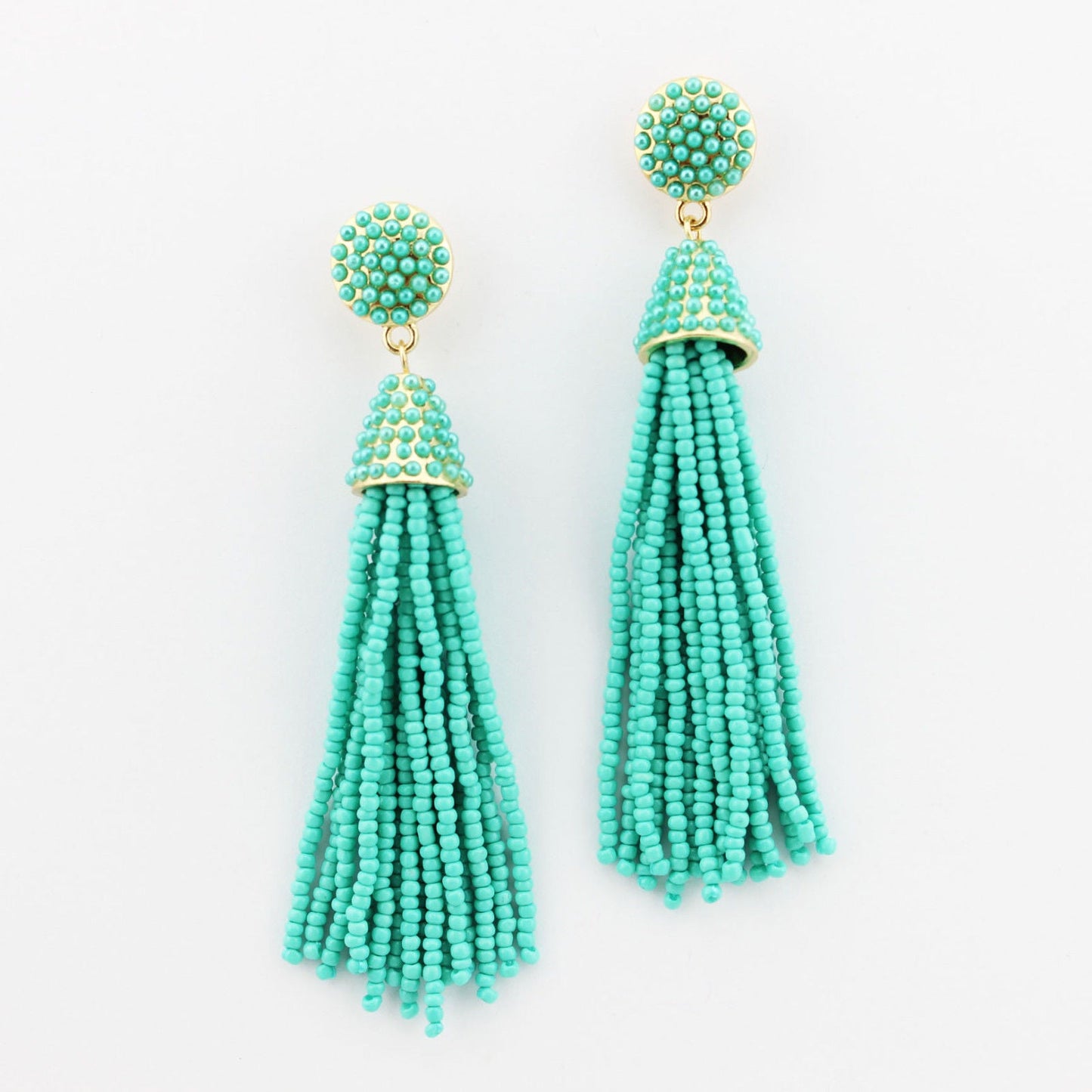 Beaded Tassel Hanging Spring Earrings