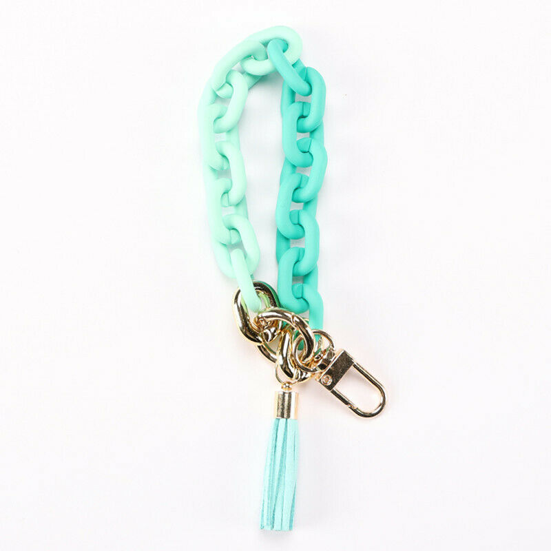 Summer Acrylic Link Keychains With Tassel