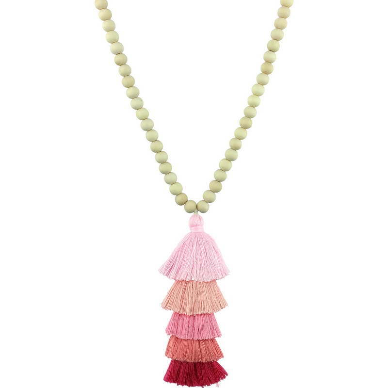 Beaded Tassel Spring Long Necklaces