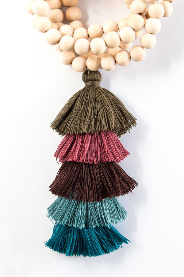 Beaded Tassel Spring Long Necklaces