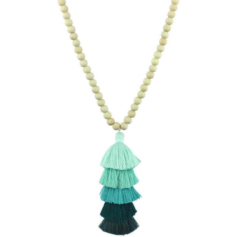 Beaded Tassel Spring Long Necklaces