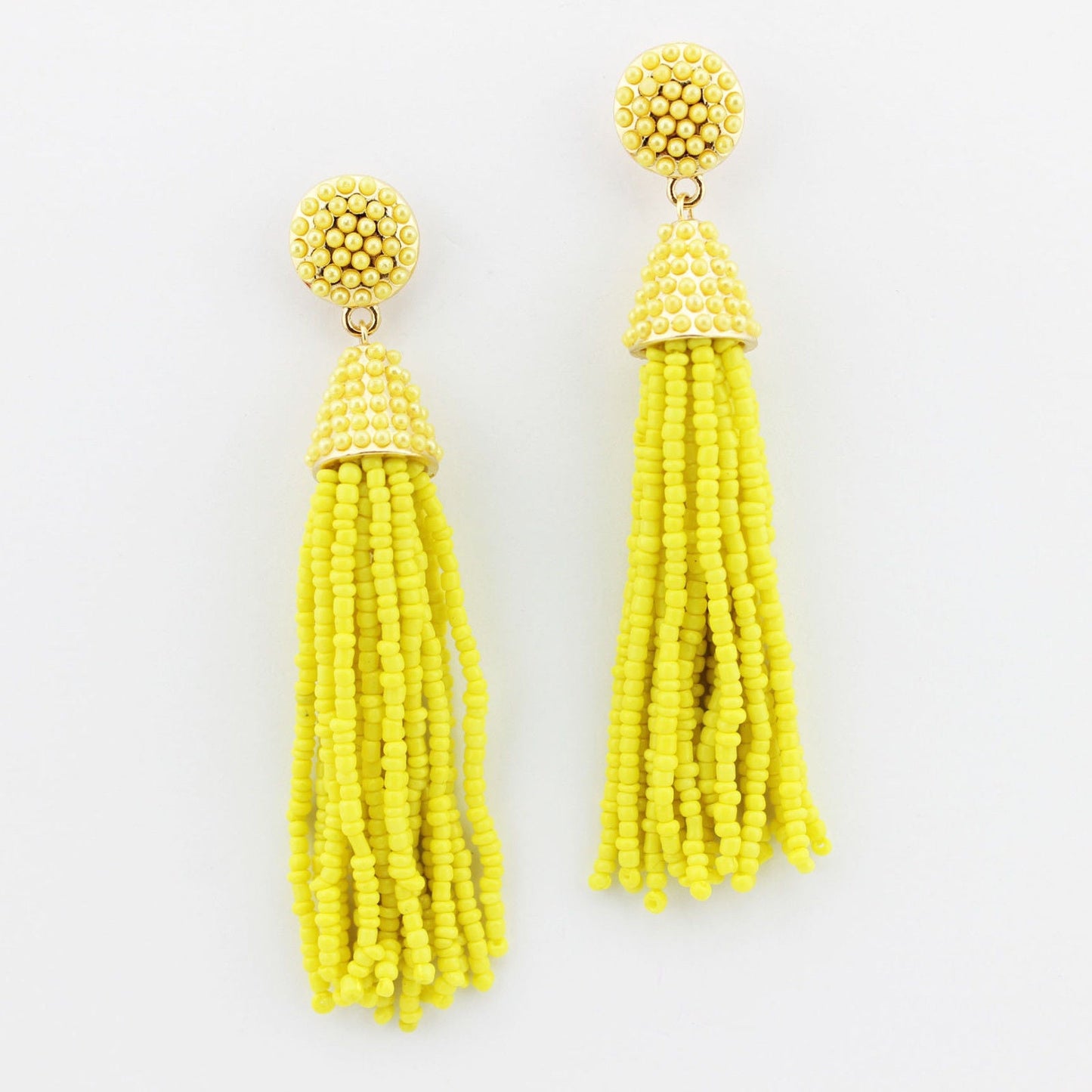 Beaded Tassel Hanging Spring Earrings