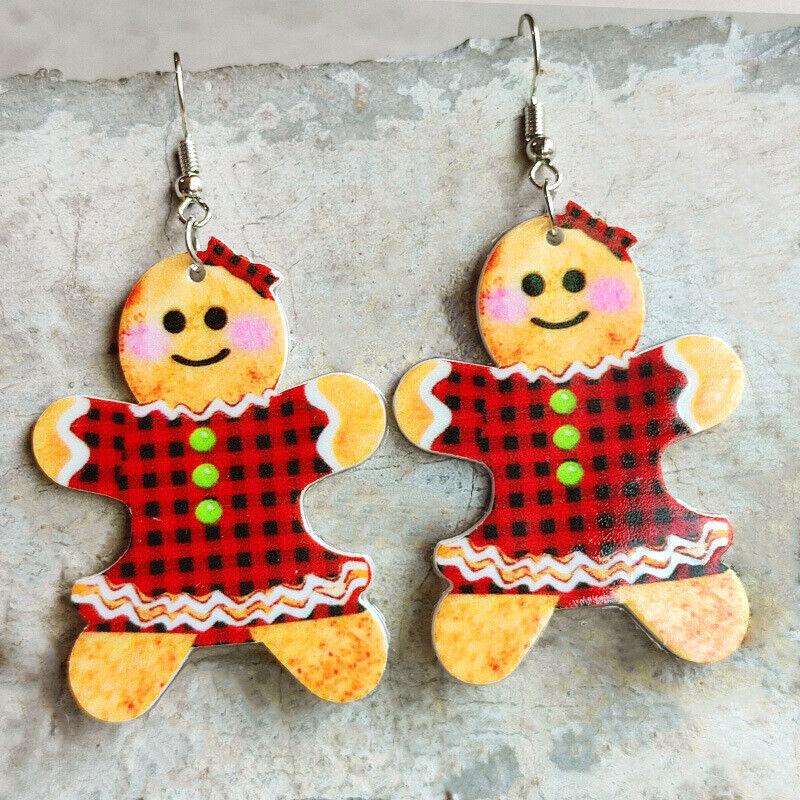 Lady GingerBread Double Sided Earrings