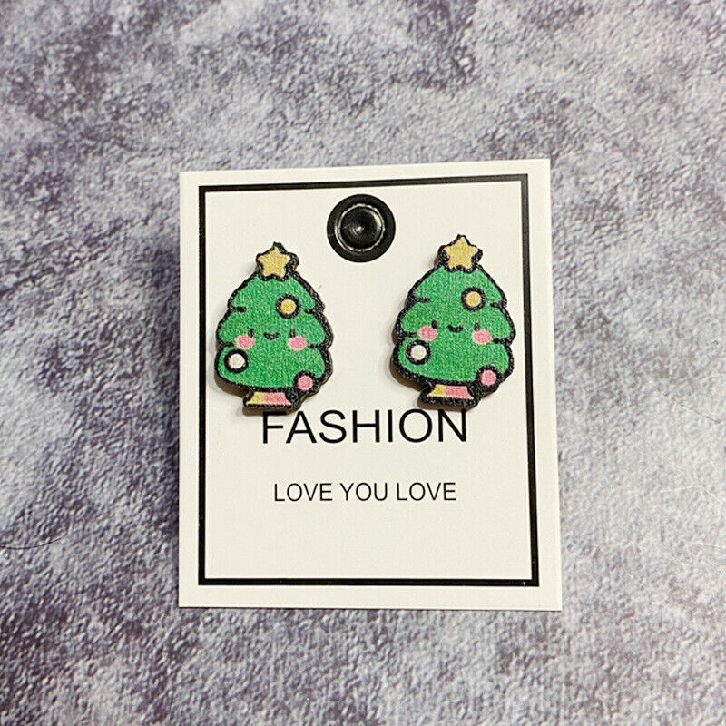 Fun Tree Holiday Stud Earrings
