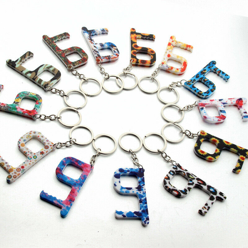 No Touch Help Key Chain Door Opener