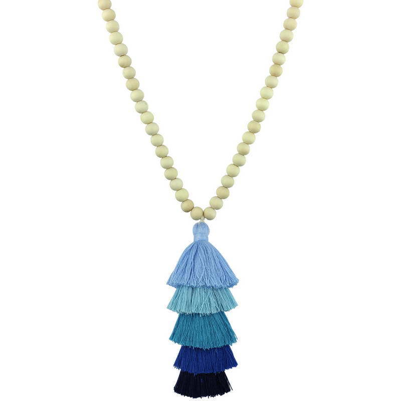 Beaded Tassel Spring Long Necklaces