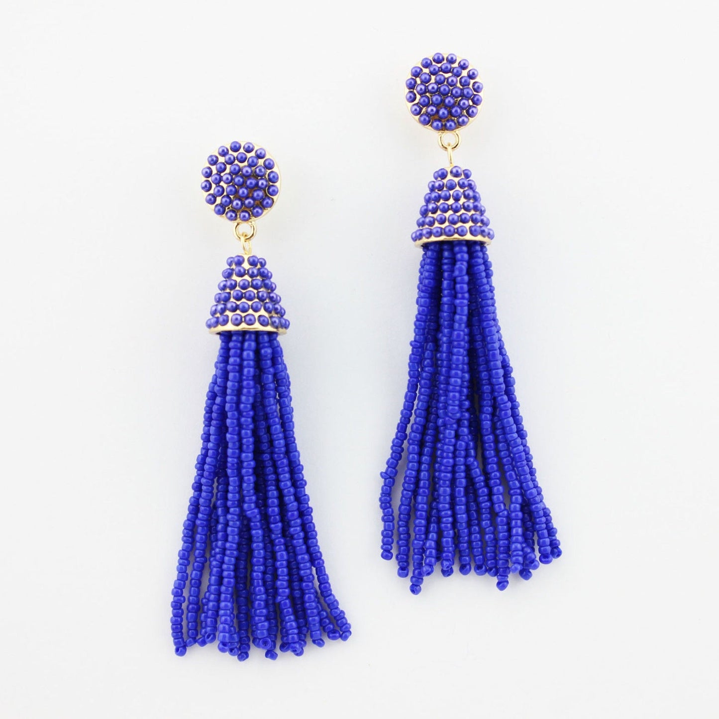 Beaded Tassel Hanging Spring Earrings
