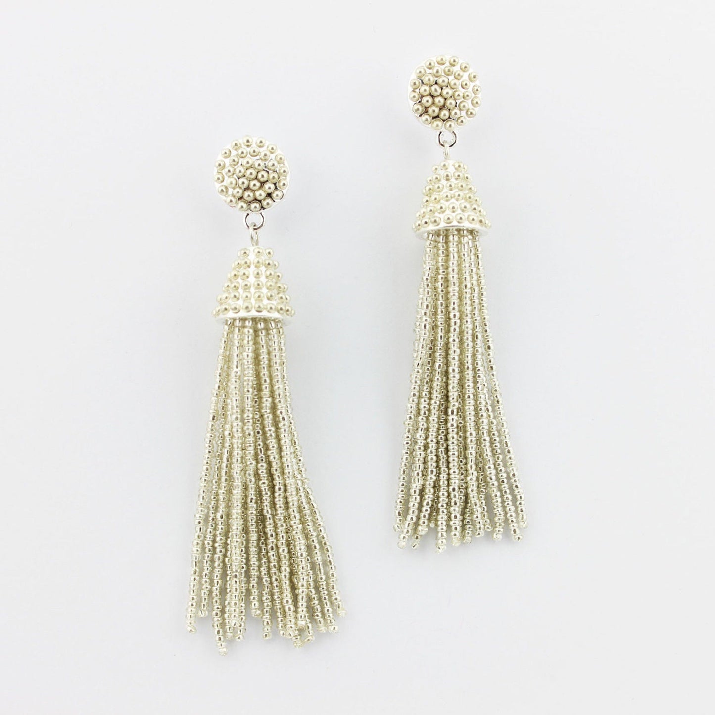 Beaded Tassel Hanging Spring Earrings