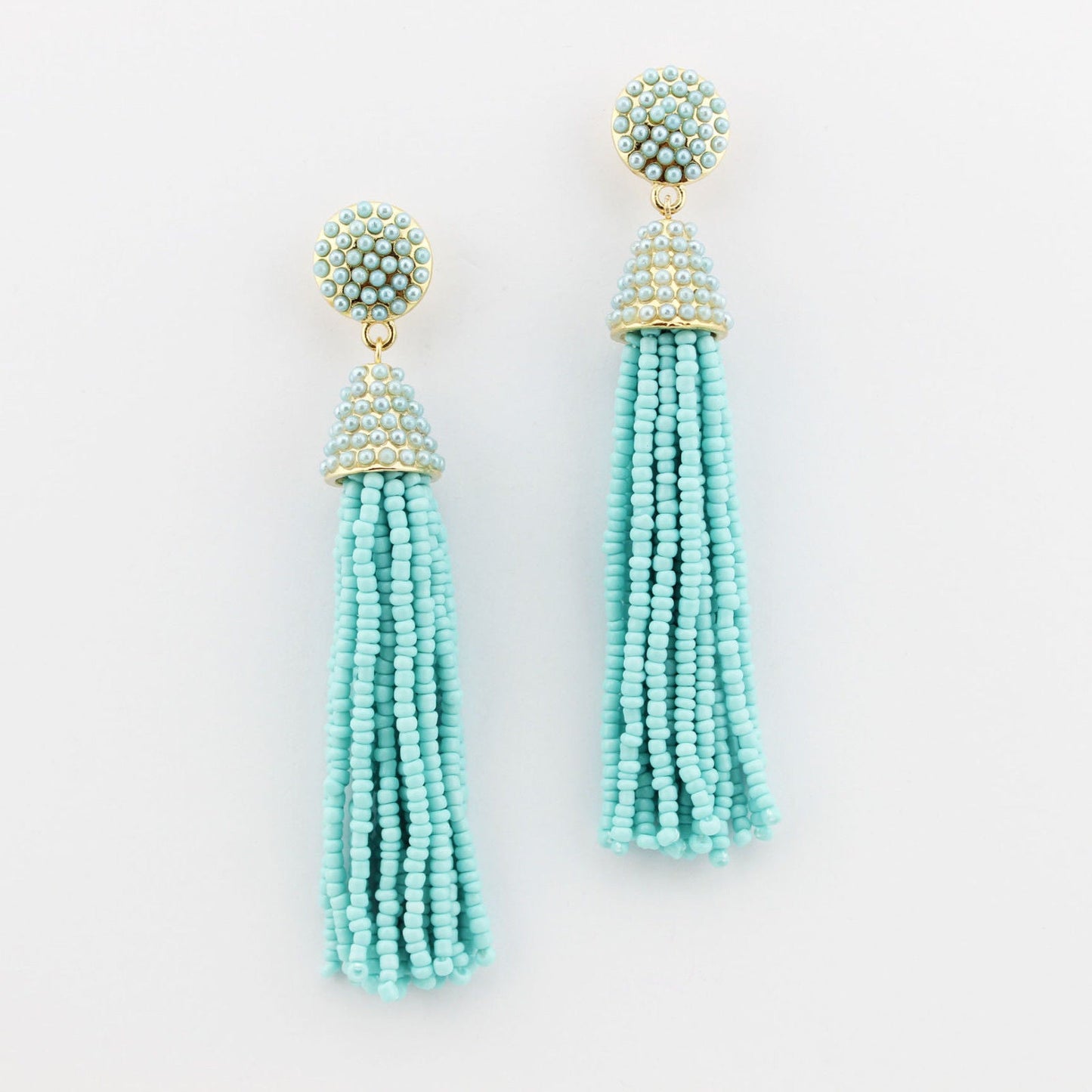 Beaded Tassel Hanging Spring Earrings