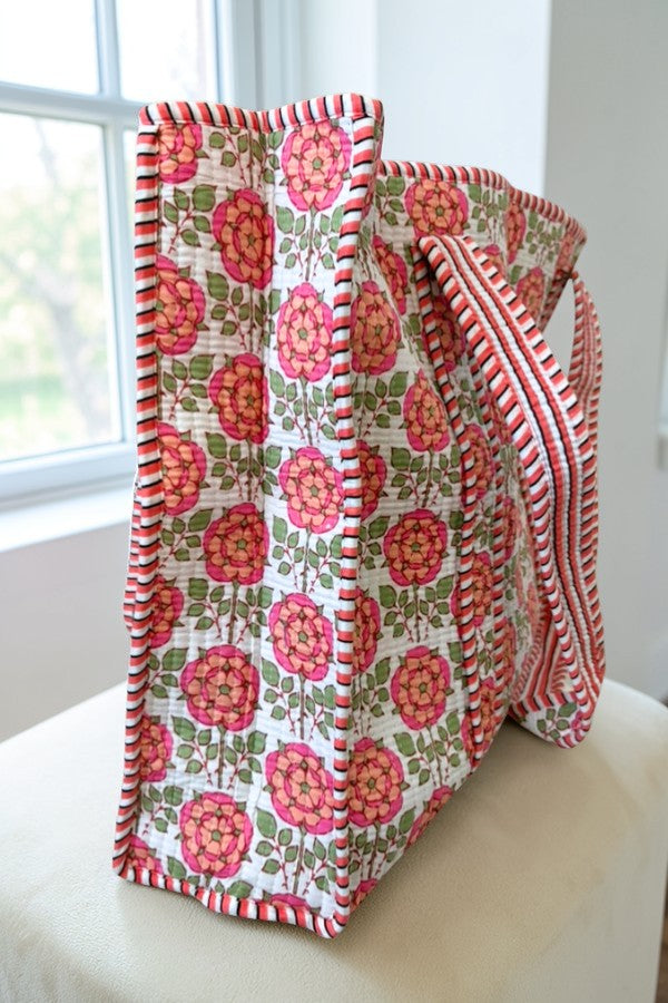 SC - Cali Pink Floral Tote Bag